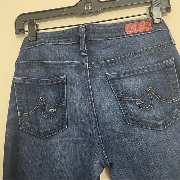 ADRIANO GOLDSHMIED THE‎ STILT CIGARETTE BLUE DARK WASHED JEANS whiskered SZ 26R - Picture 4 of 7